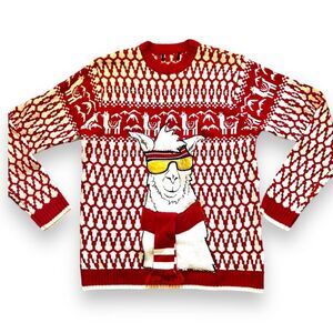 Llama Christmas Sweater Fun Ugly Punk  Great for the Holidays!